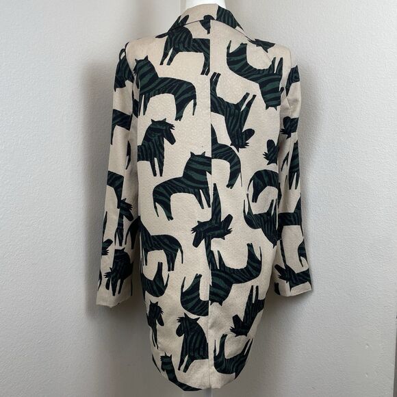 Qiangugu Women’s Zebra Blazer Animal Teacher 90’s-M - Picture 3 of 9
